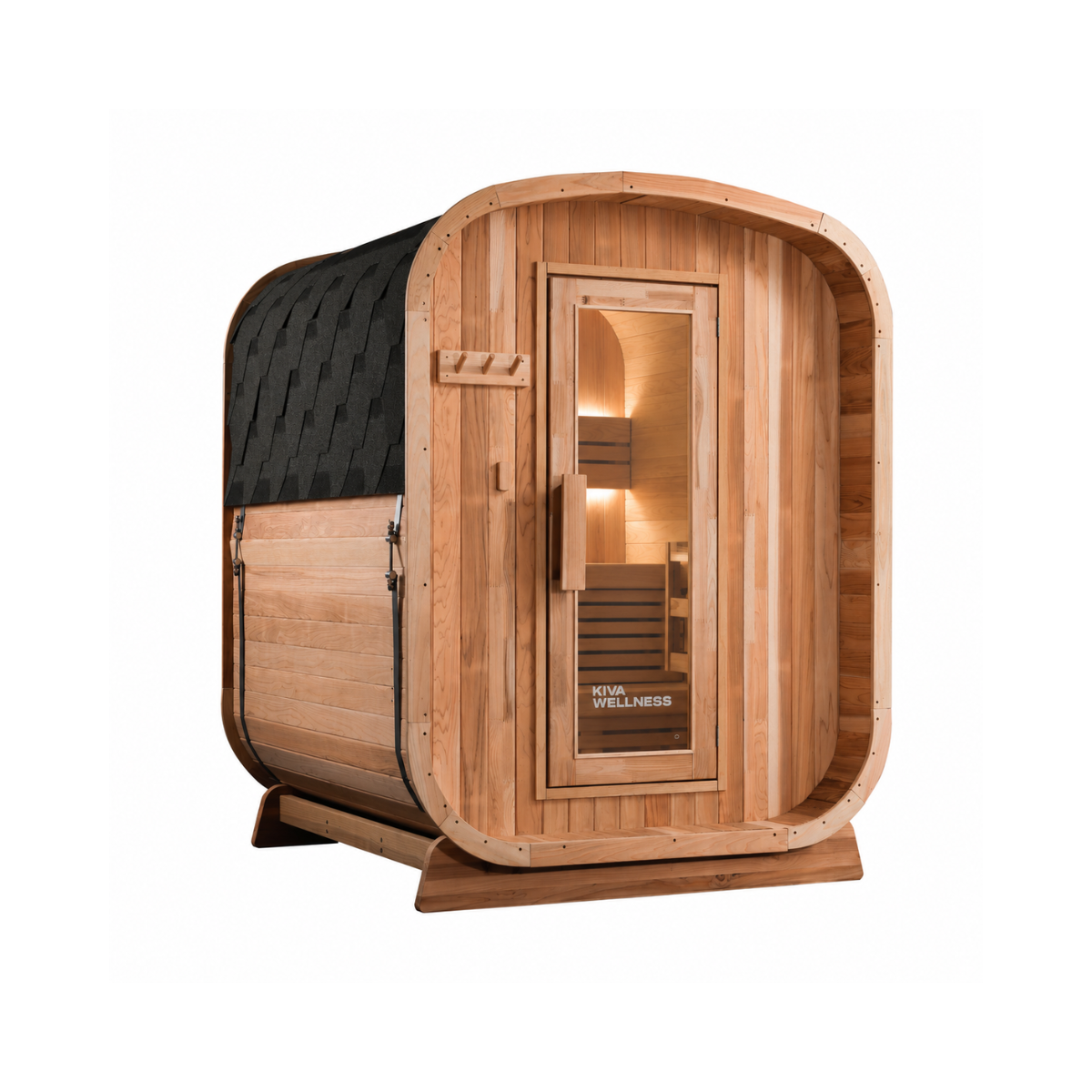 Kiva Ritual™ 2-3 Person Outdoor Traditional Finnish Sauna - 6kW Heater