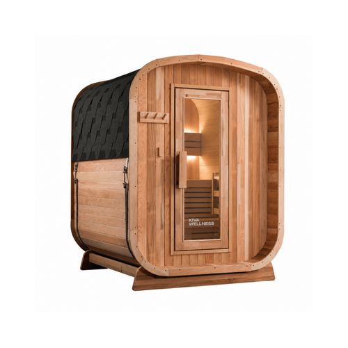 Kiva Ritual™ 2-3 Person Outdoor Traditional Finnish Sauna - 6kW Heater
