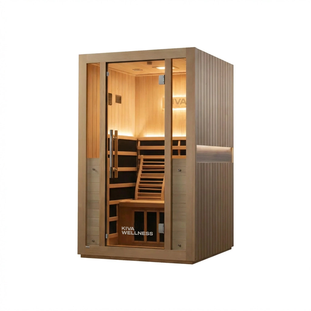 ‍Kiva Radiance™ Pro 2 Person Full Spectrum Infrared Sauna – Smart WiFi Control