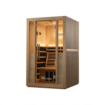 ‍Kiva Radiance™ Pro 2 Person Full Spectrum Infrared Sauna – Smart WiFi Control
