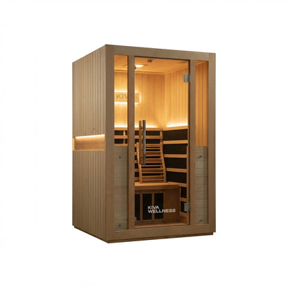 ‍Kiva Radiance™ Pro 2 Person Full Spectrum Infrared Sauna – Smart WiFi Control