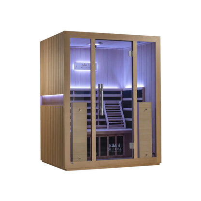 ‍Kiva Radiance 3 Person Full Spectrum Infrared Sauna