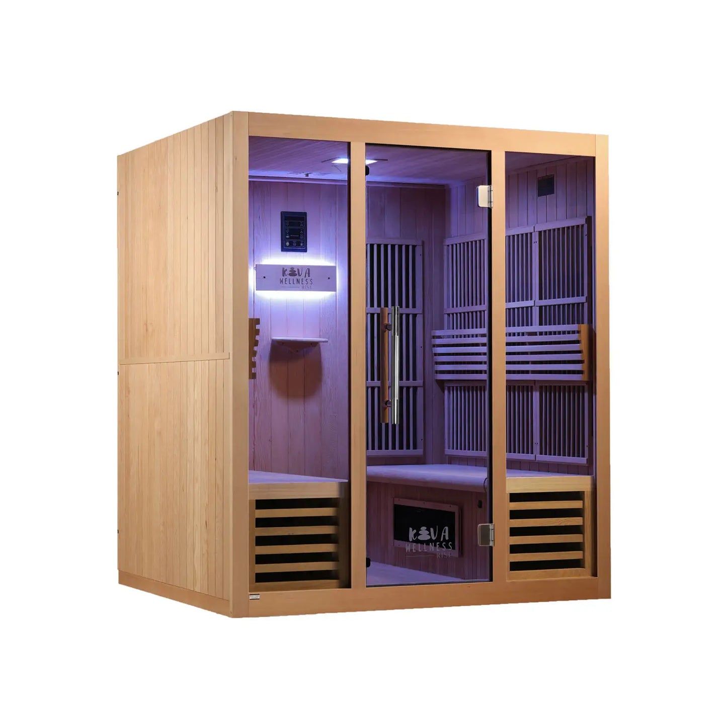‍Kiva Rise 4 Person Infrared Sauna & Energise v2.0 Ice Bath with 1hp Chiller