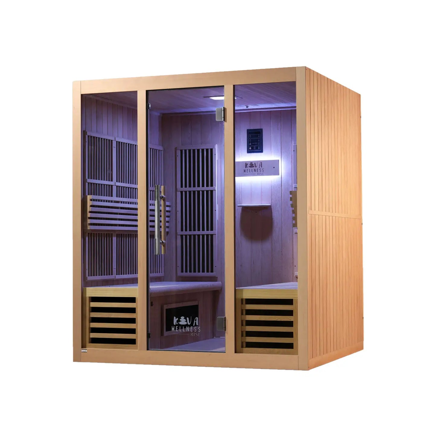 ‍Kiva Rise 4 Person Infrared Sauna & Energise v2.0 Ice Bath with 1hp Chiller