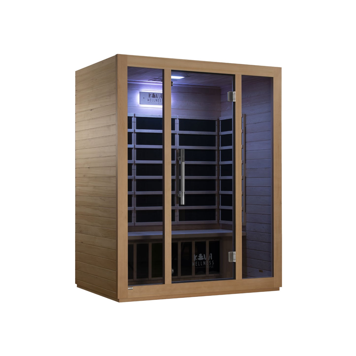 Rise 3 Person Infrared Sauna &  Cedar Ice Bath with 1hp Chiller