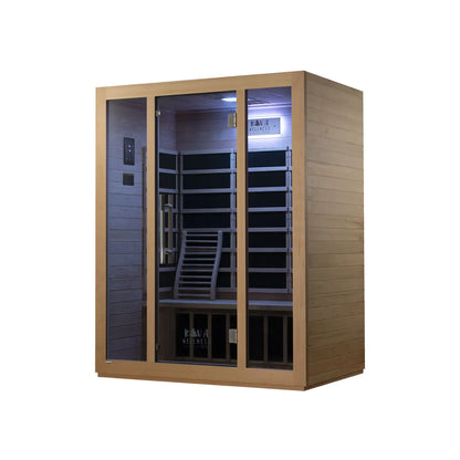 ‍Kiva Rise 3 Person Infrared Sauna &  Energise v2.0 Ice Bath with 1hp Chiller