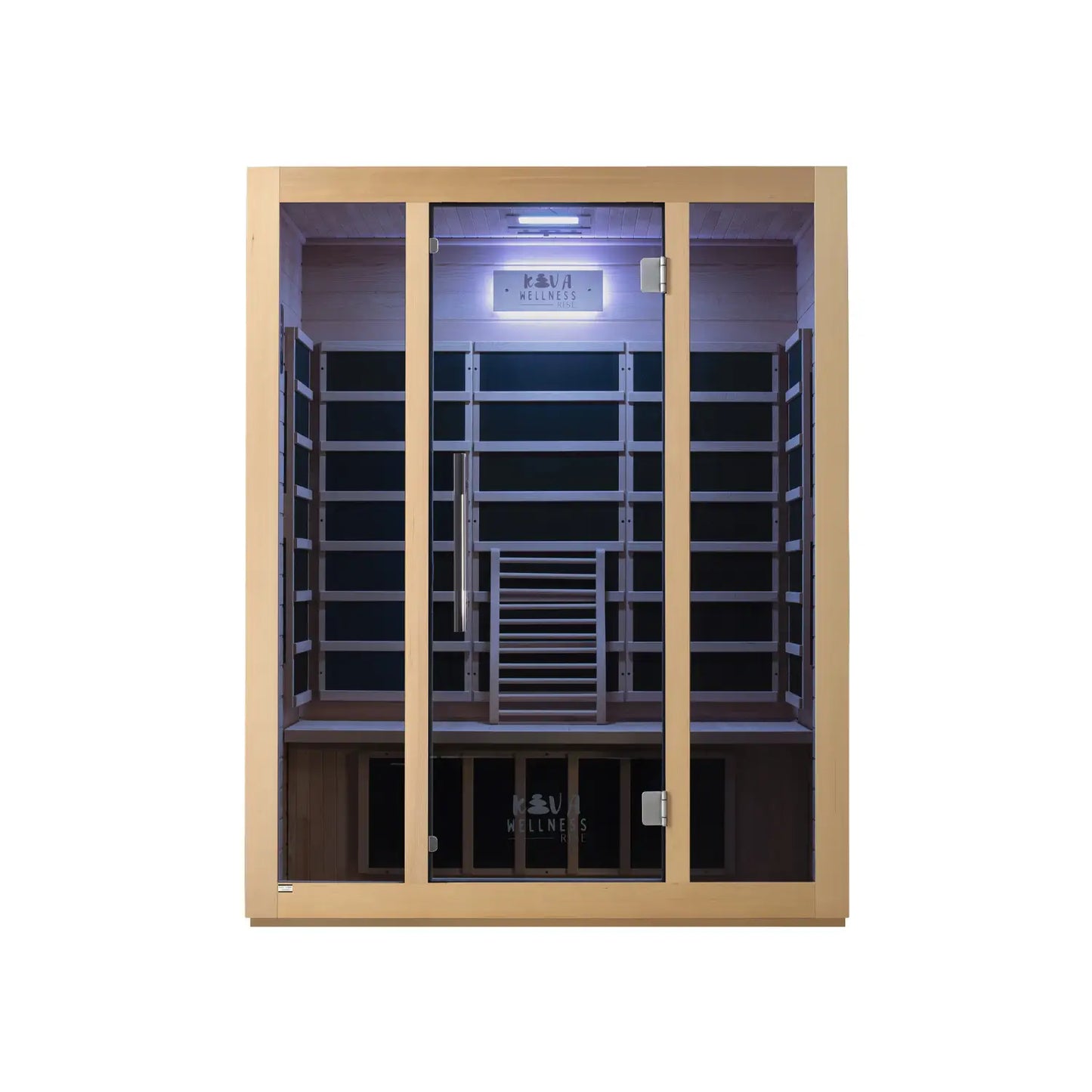 ‍Kiva Rise 3 Person Infrared Sauna & Käldr Ice Bath with 1hp Chiller