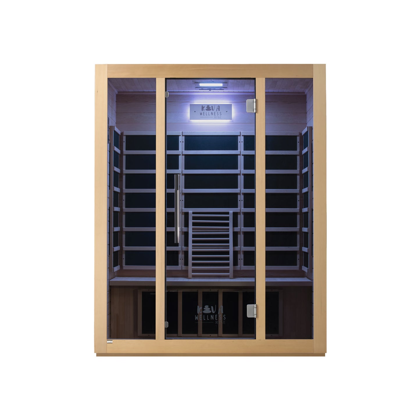 Rise 3 Person Infrared Sauna &  Cedar Ice Bath with 1hp Chiller