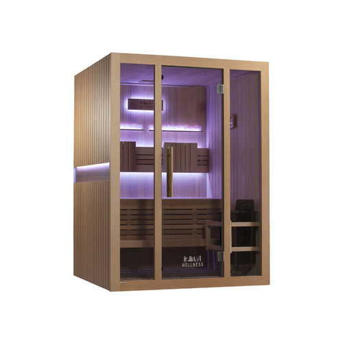 4 Person Traditional Double Tier Finnish Sauna