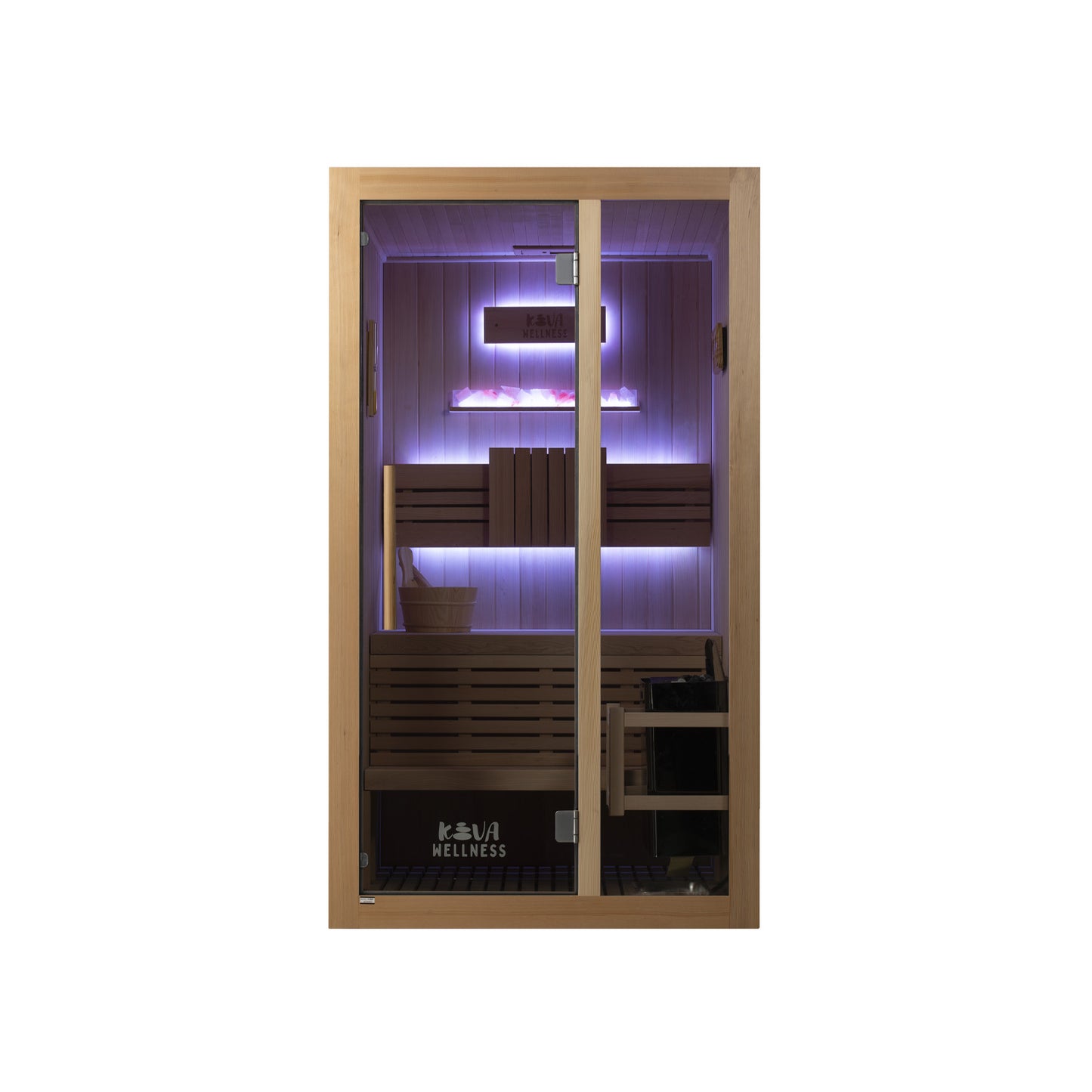 Reset 2 Person Traditional Double Tier Finnish Sauna - 4.5kw Heater