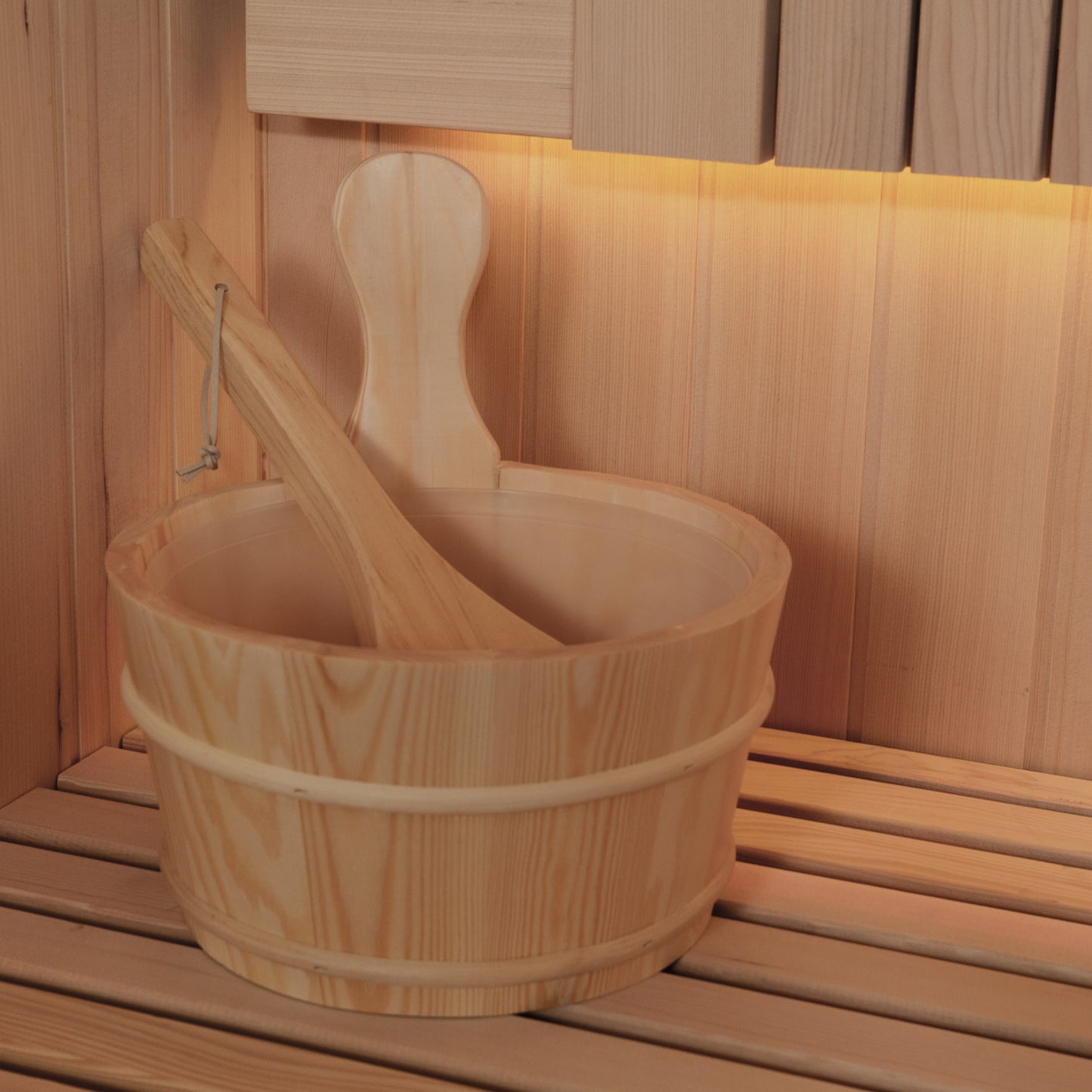 Reset 4 Person Traditional Double Tier Finnish Sauna - 6kw Heater