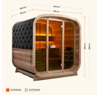 Ritual™ 6 Person Glass Front Outdoor Finnish Sauna