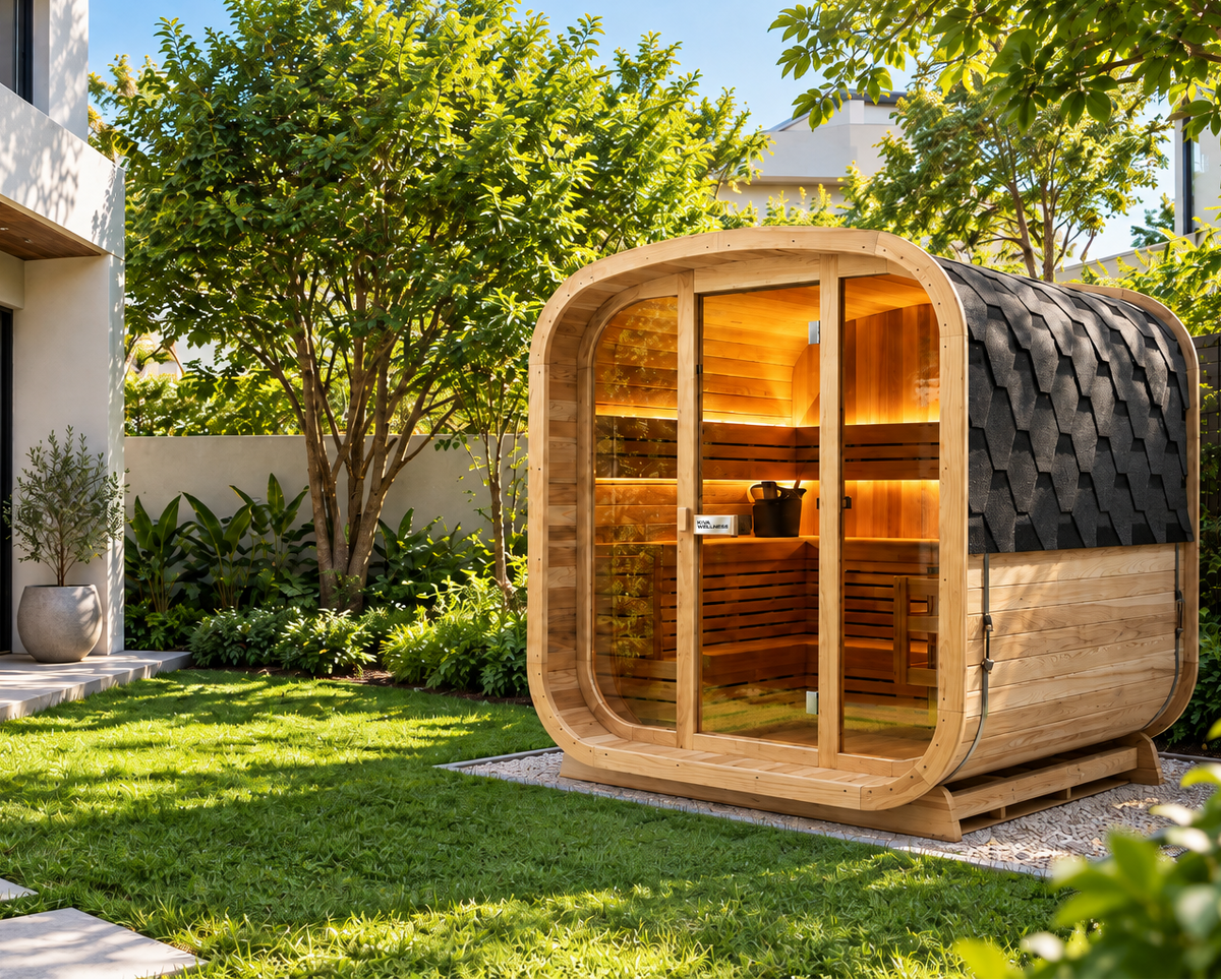 Ritual™ 6 Person Glass Front Outdoor Finnish Sauna