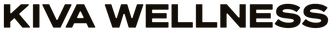 Kiva Wellness logo in black horizontal lettering.