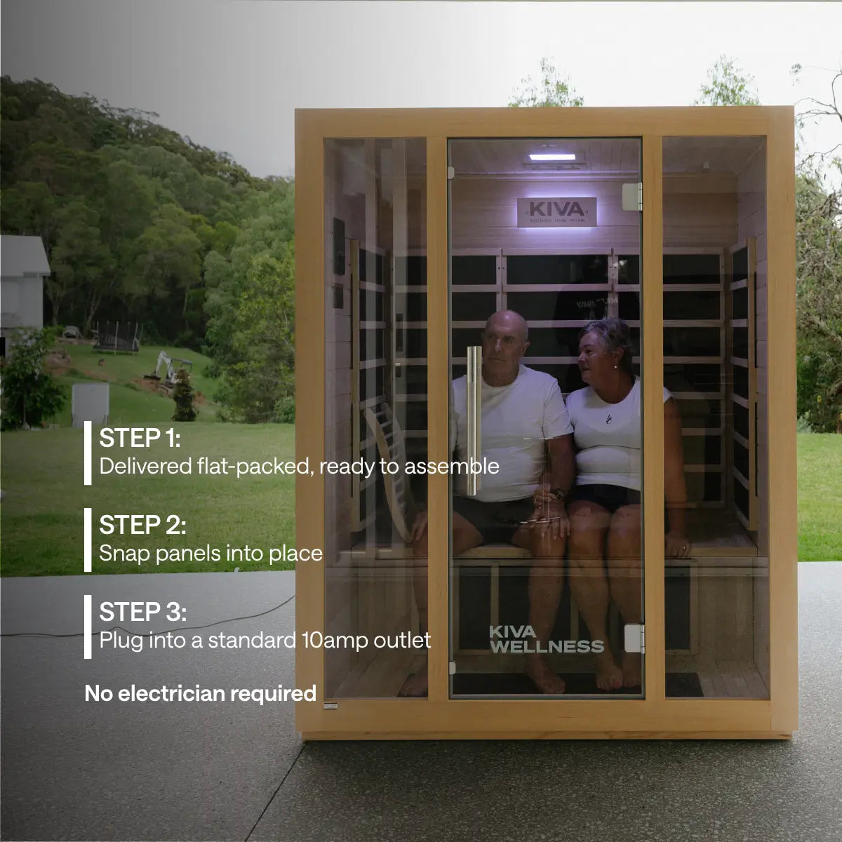 Kiva Rise™ 3 Person Far-Infrared Sauna