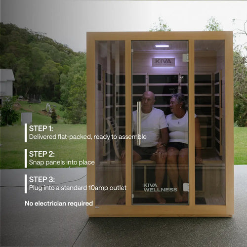 Kiva Rise™ 3 Person Far-Infrared Sauna