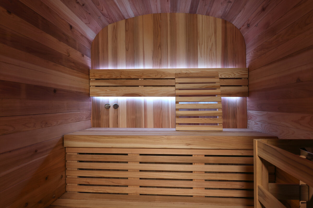 An Authentic Two-Tier Finnish Sauna for Two to Three People