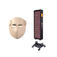 Solace Core Red Light Therapy Panel with Floor Stand & LED Face Mask Bundle