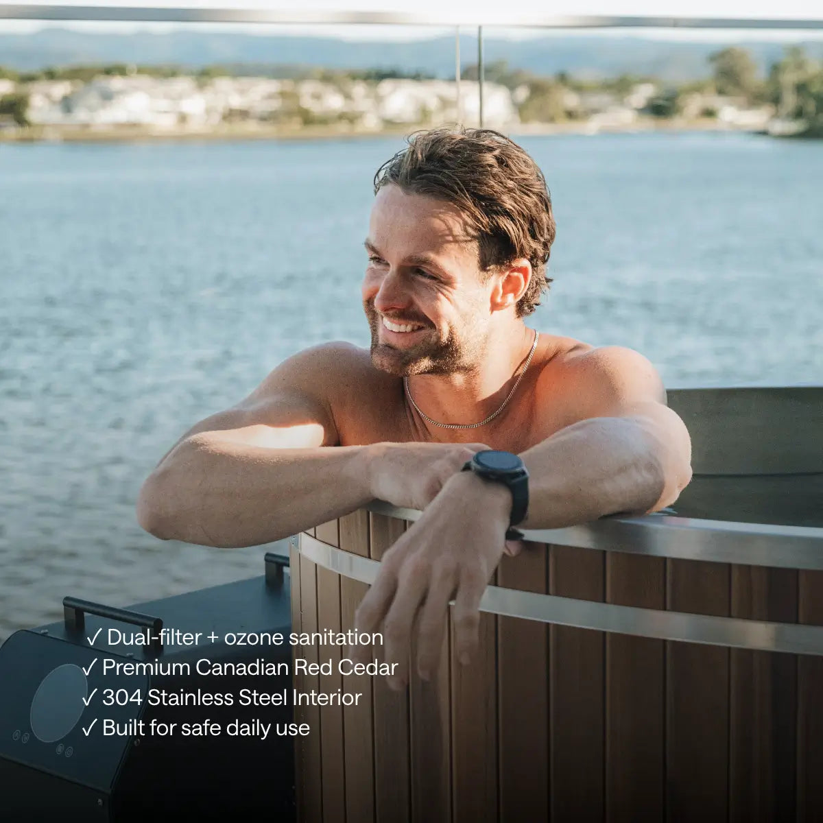 ‍Kiva Energise™ v1.0 Premium Cedar 2 Person Ice Bath