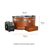 ‍Kiva Energise™ v2.0 Premium Cedar 2 Person Ice Bath