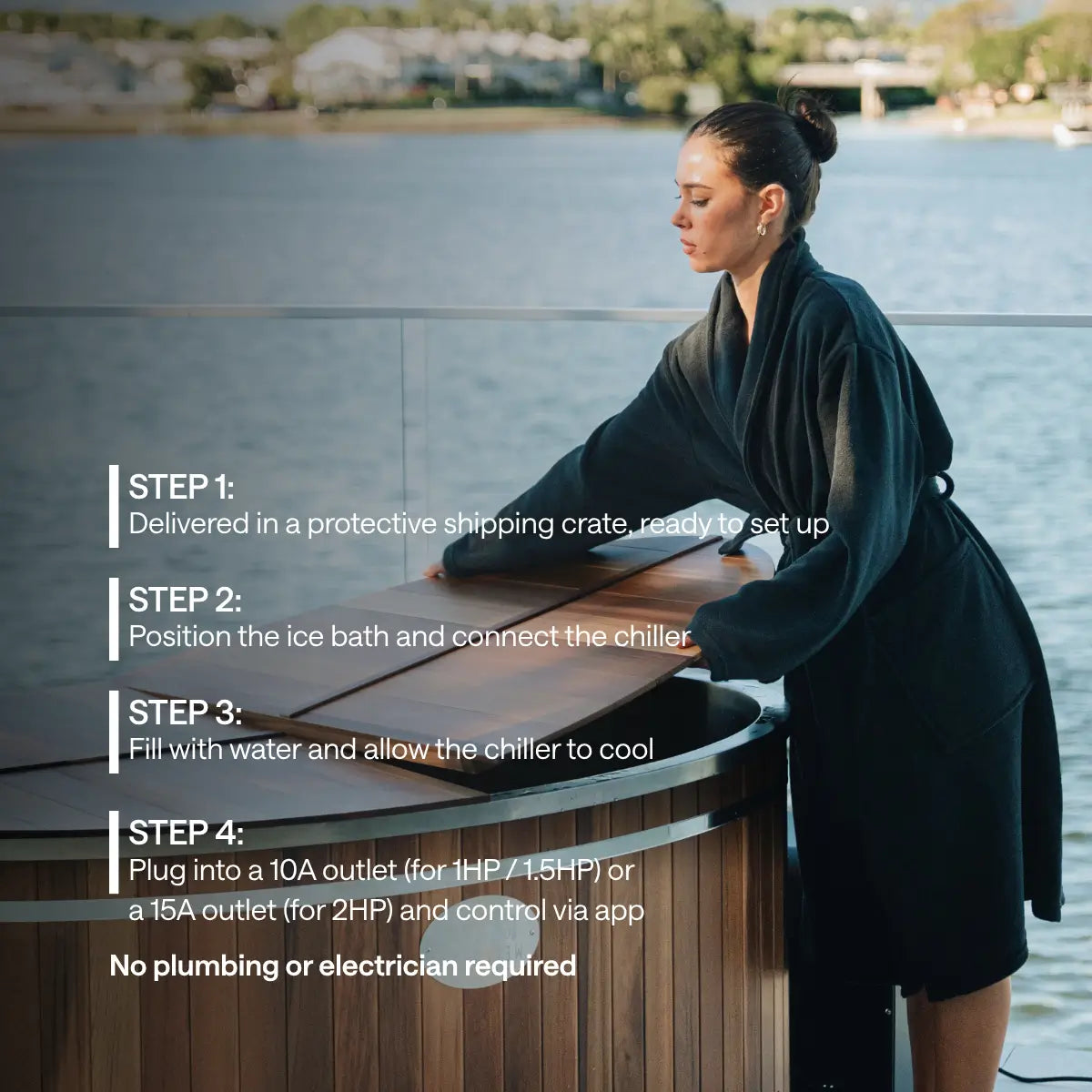 ‍Kiva Energise™ v2.0 Premium Cedar 2 Person Ice Bath