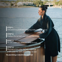 ‍Kiva Energise™ v2.0 Premium Cedar 2 Person Ice Bath