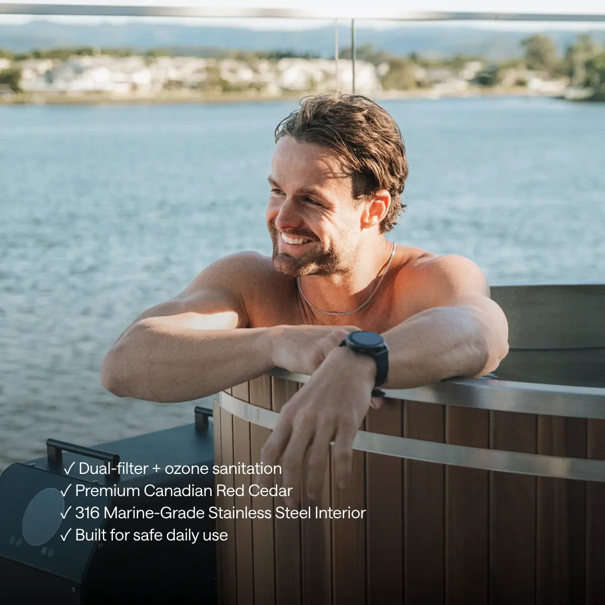 ‍Kiva Energise™ v2.0 Premium Cedar 2 Person Ice Bath