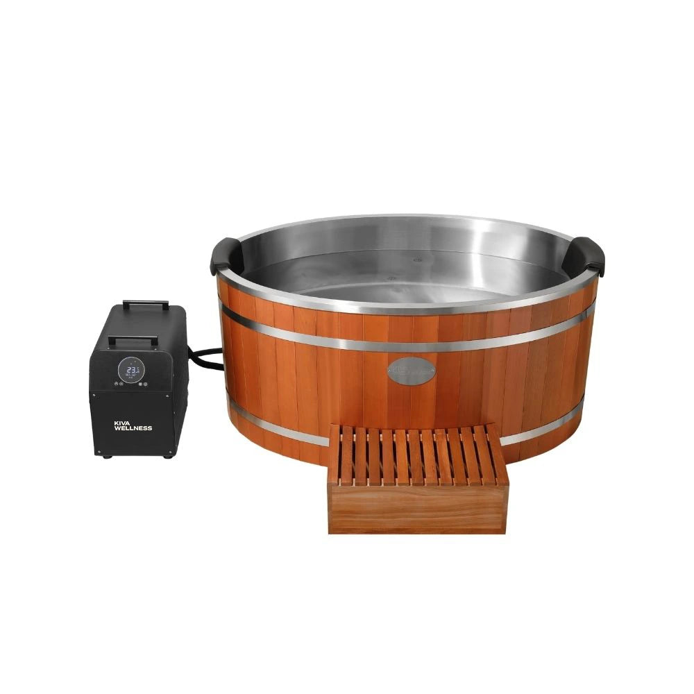 ‍Kiva Radiance 2 Person Full Spectrum Sauna & Energise Ice Bath with 1hp Chiller