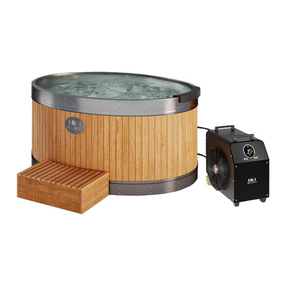 Radiance 2 Person Full Spectrum Sauna & Energise Ice Bath with 1hp Chiller