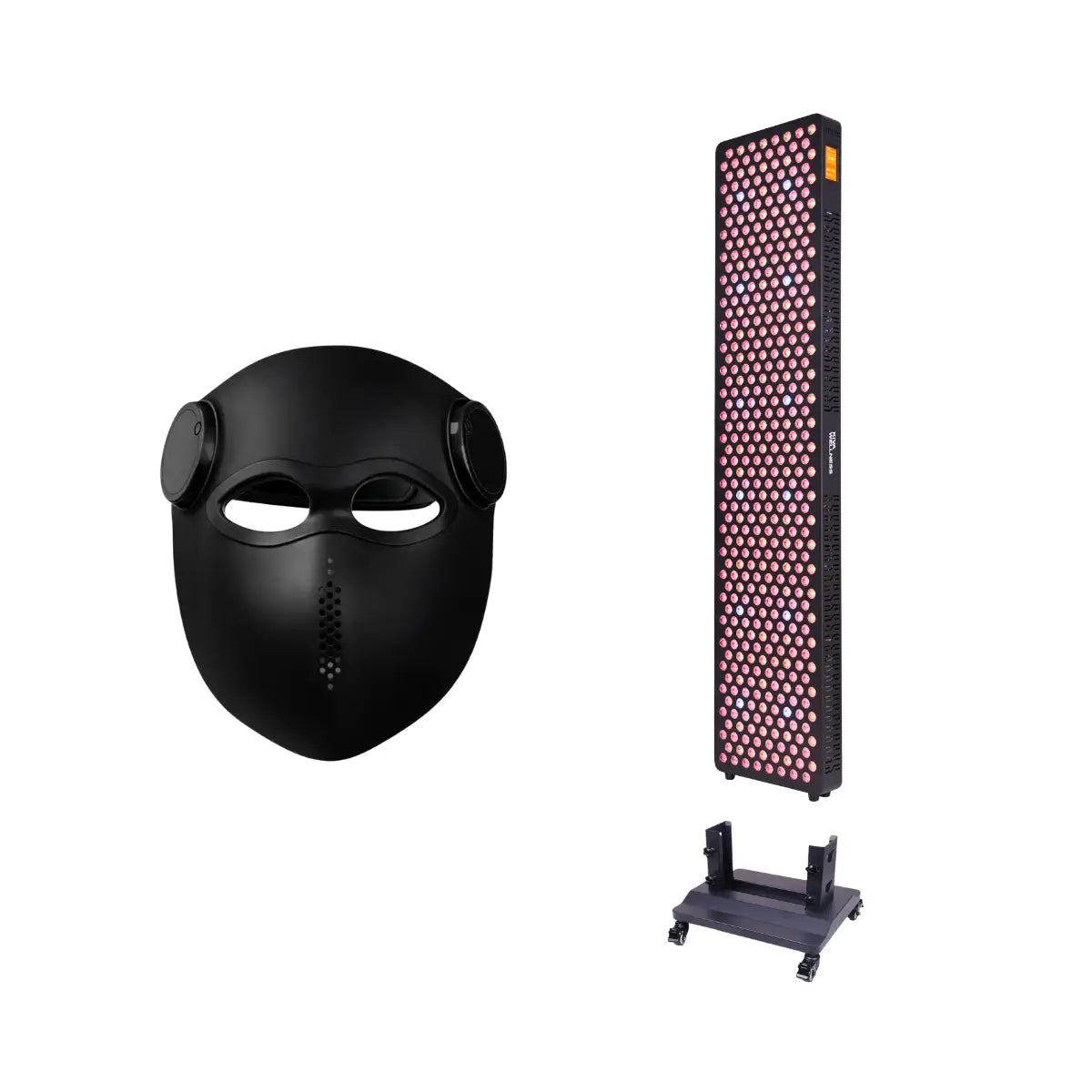 Solace Halo Red Light Therapy Panel with Floor Stand & LED Face Mask Bundle