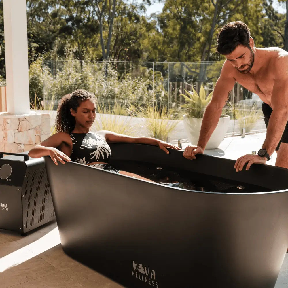 ‍Kiva Radiance 2 Person Full Spectrum Sauna & Käldr Ice Bath with 1hp Chiller
