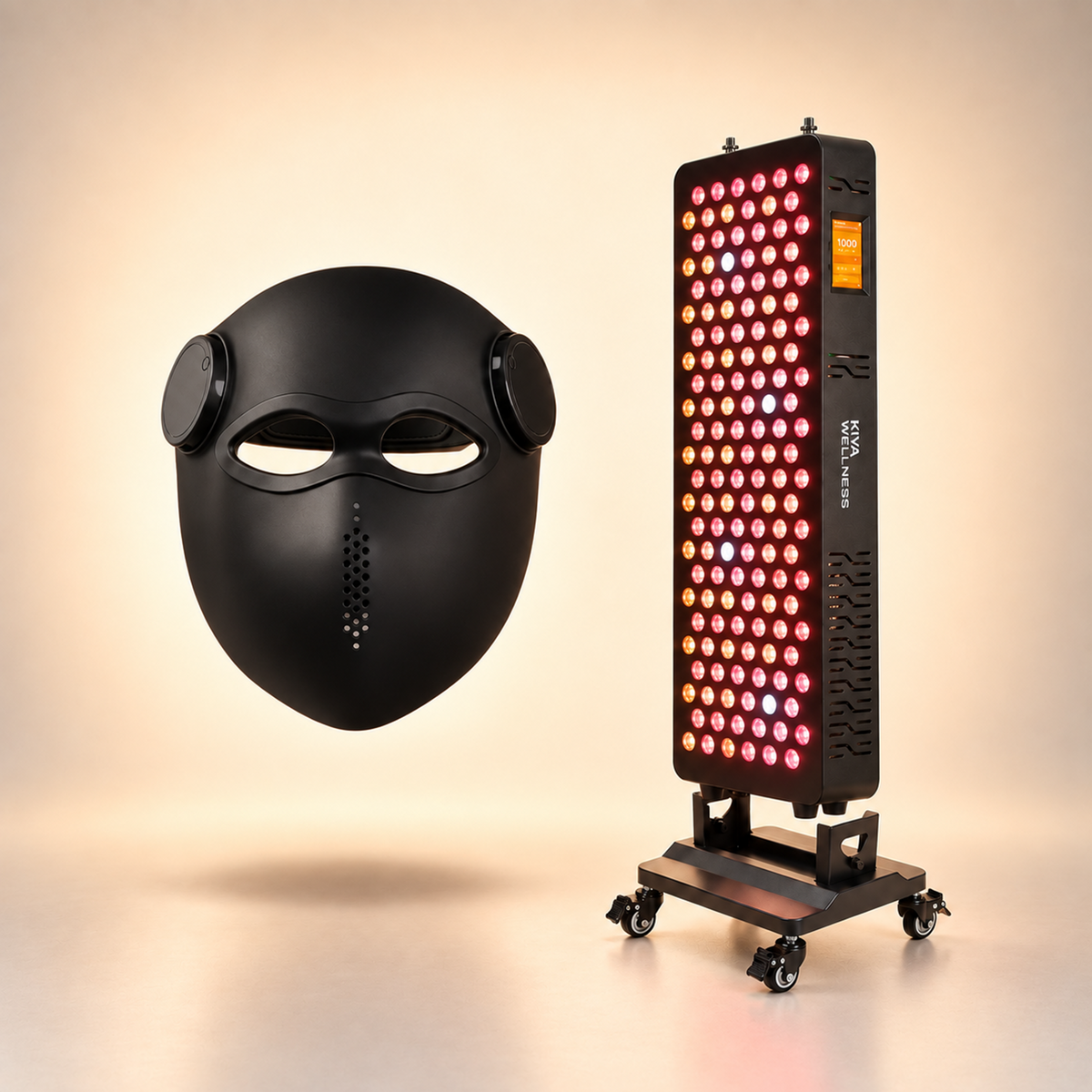 Core Red Light Therapy Panel + LED Face Mask Bundle