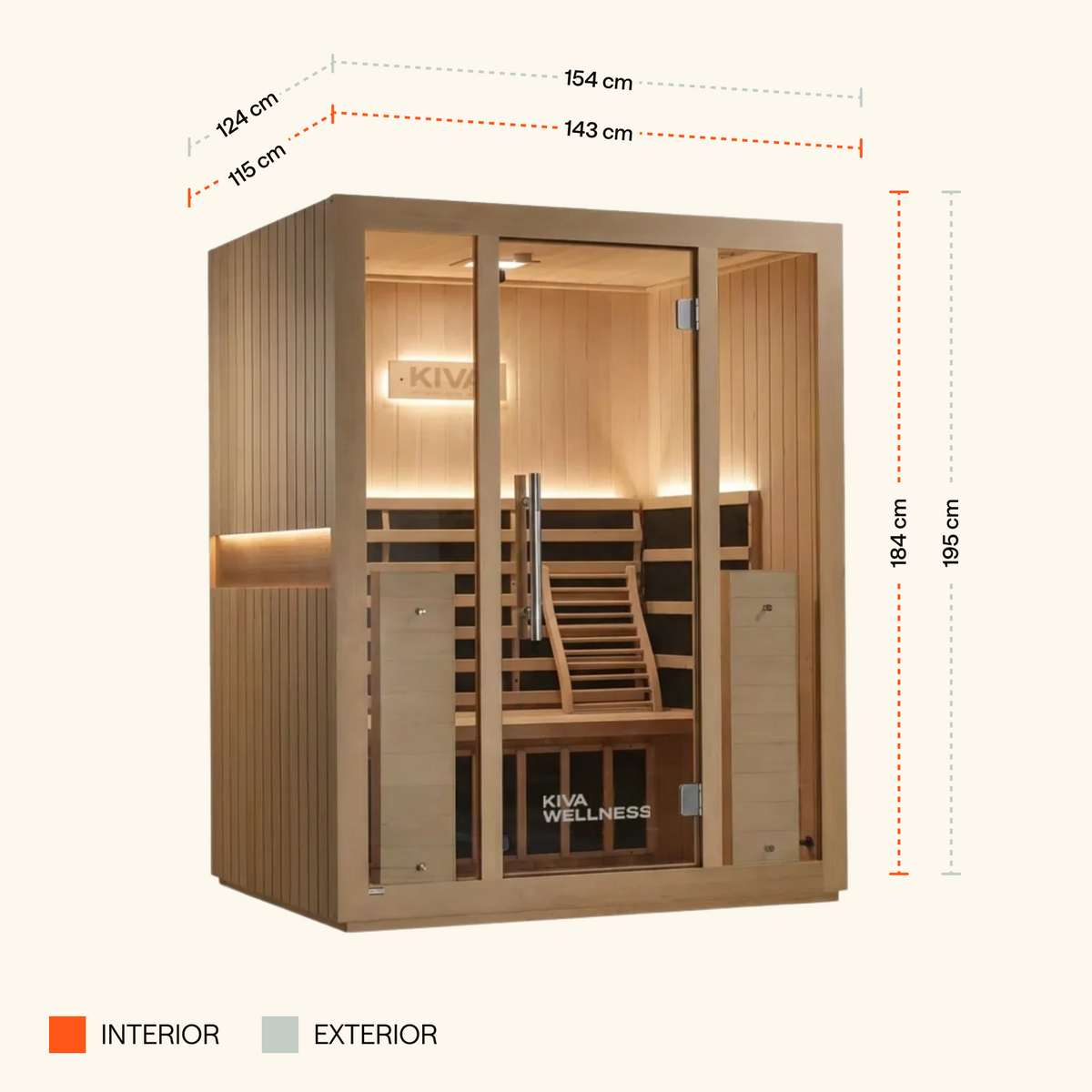Radiance™ Pro 3 Person Full Spectrum Infrared WiFi Sauna + Red Light Bundle