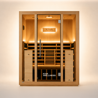 Radiance™ Pro 3 Person Full Spectrum Infrared WiFi Sauna + Red Light Bundle