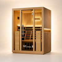 Radiance™ Pro 3 Person Full Spectrum Infrared WiFi Sauna + Red Light Bundle