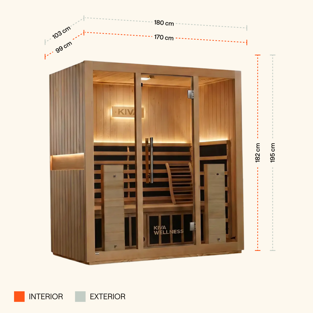 Radiance™ Pro 4P Full Spectrum Infrared Sauna + Red Light Bundle