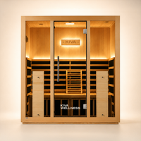 Radiance™ Pro 4 Person Full Spectrum Infrared WiFi Sauna + Red Light Bundle