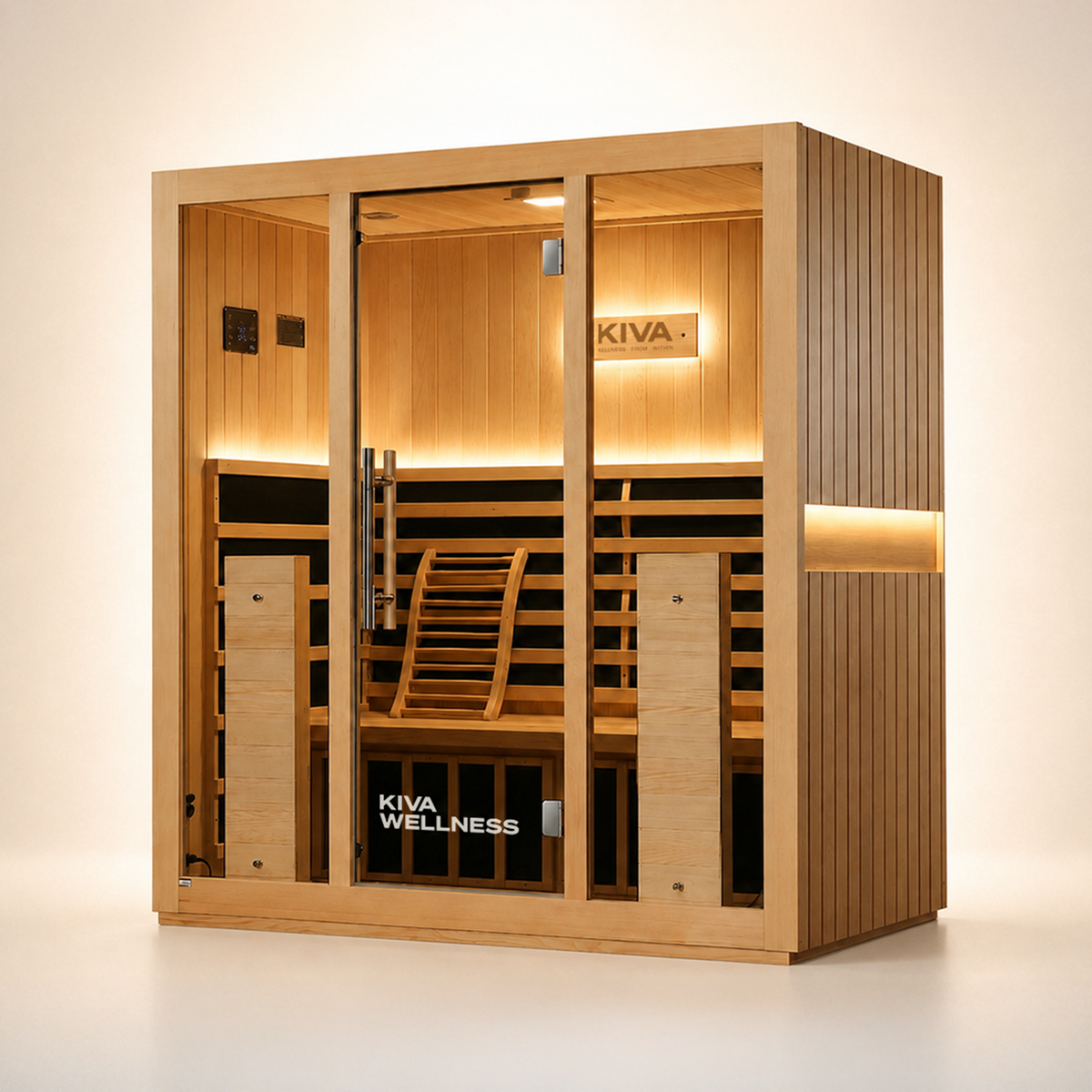 Radiance™ Pro 4 Person Full Spectrum Infrared WiFi Sauna + Red Light Bundle