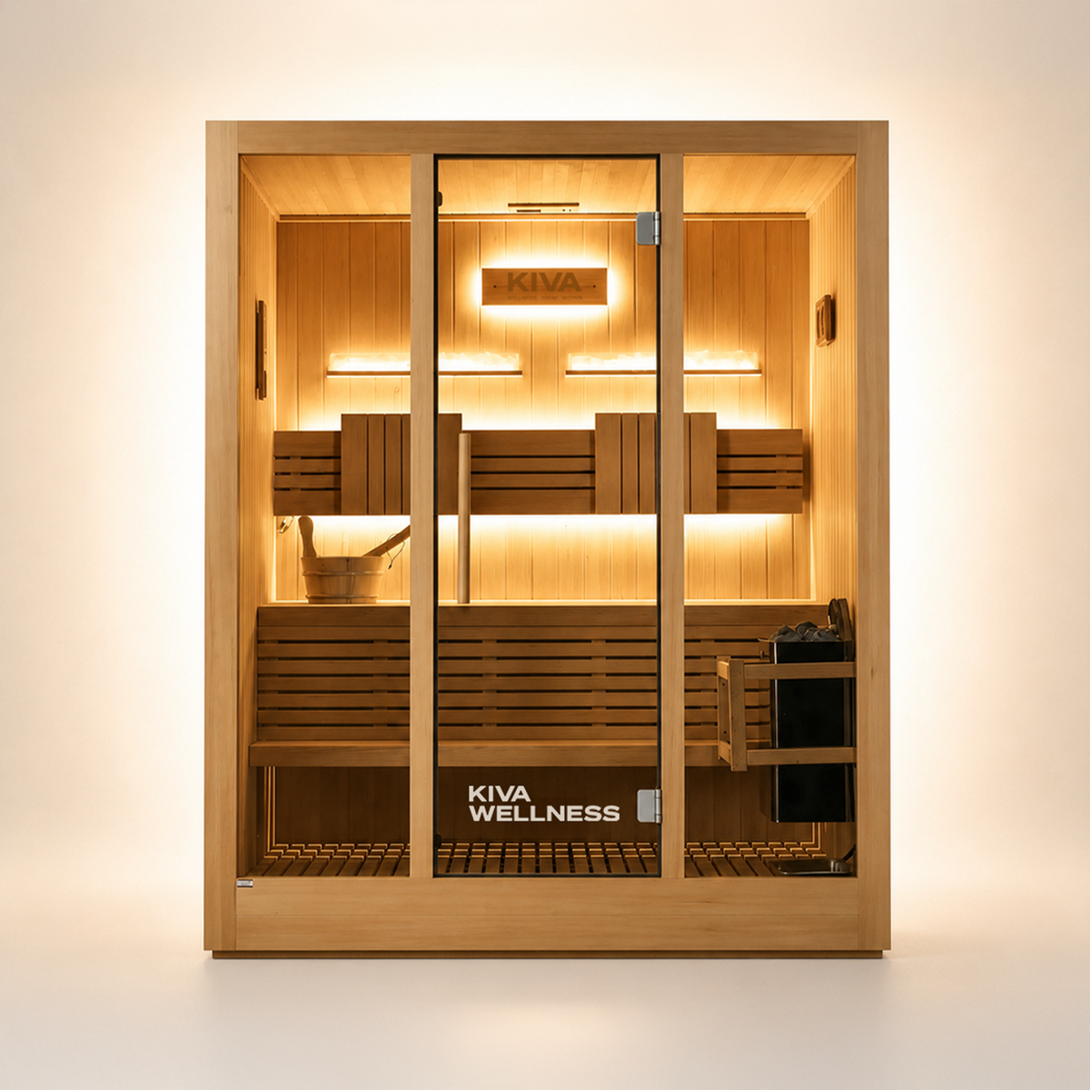 Reset™ 4 Person Traditional Finnish Sauna - 6kW Heater