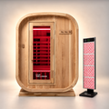 Retreat™ 2-3 Person Outdoor Full Spectrum Infrared Sauna + Red Light Bundle