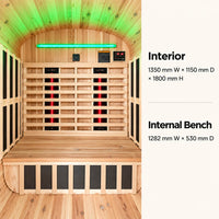 Retreat™ 2-3 Person Outdoor Full Spectrum Infrared Sauna
