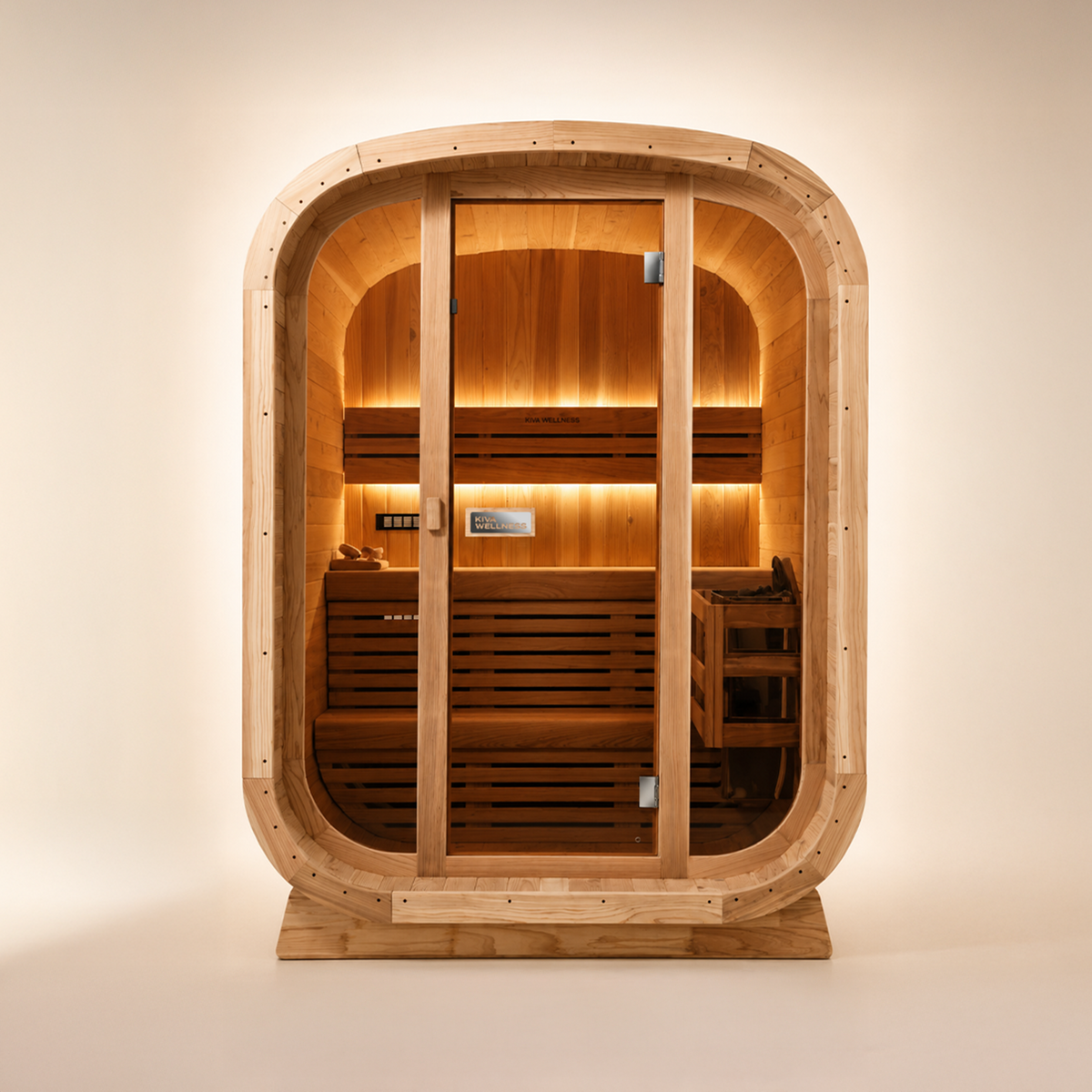 Ritual™ 3 Person Glass Front Outdoor Finnish Sauna