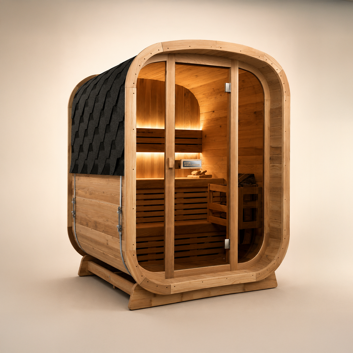 Ritual™ 3 Person Glass Front Outdoor Finnish Sauna