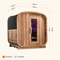 Ritual™ 6 Person Timber Front Outdoor Finnish Sauna
