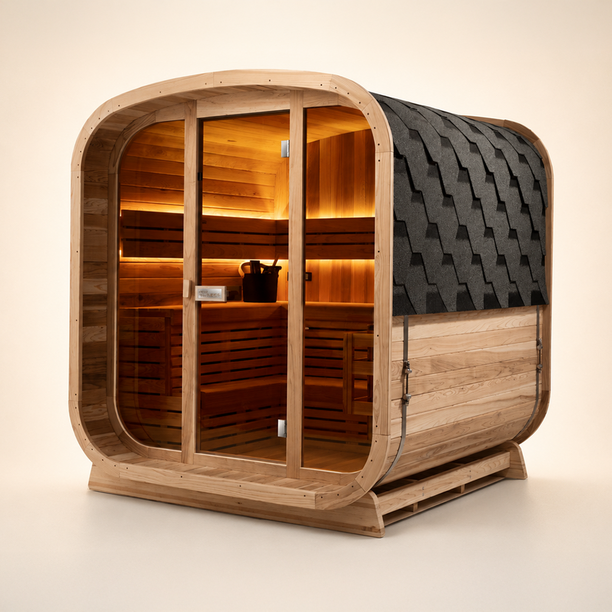 Ritual™ 6 Person Glass Front Outdoor Finnish Sauna