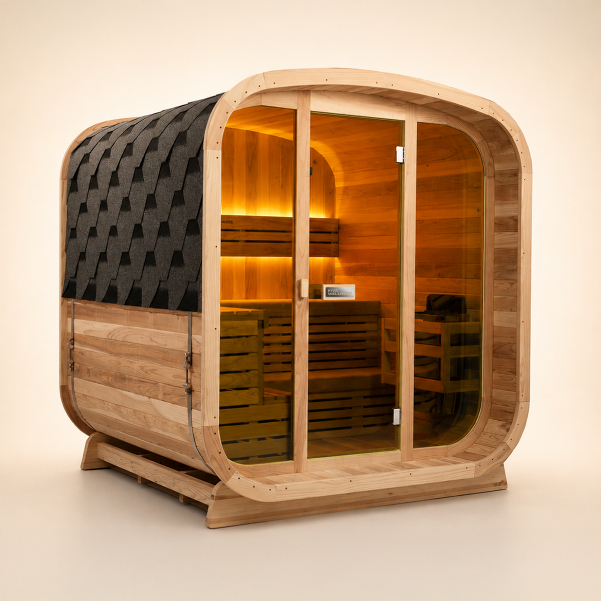 Ritual™ 6 Person Glass Front Outdoor Finnish Sauna