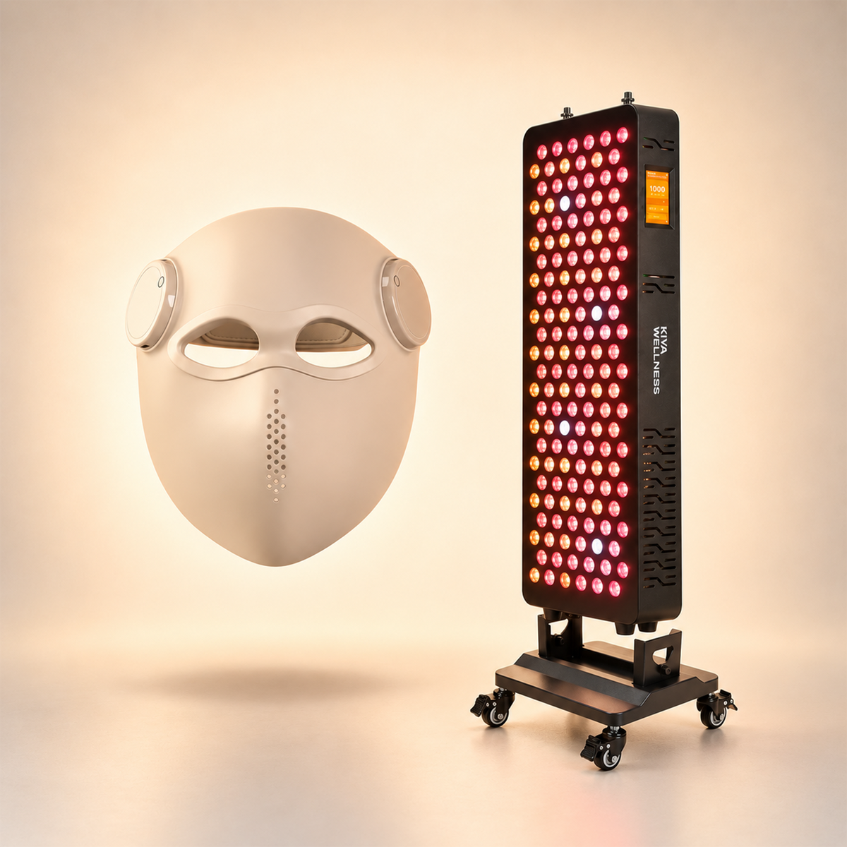 Core Red Light Therapy Panel + LED Face Mask Bundle