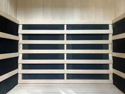 ‍Kiva Radiance 2 Person Full Spectrum Infrared Sauna with Red Light Therapy Panel