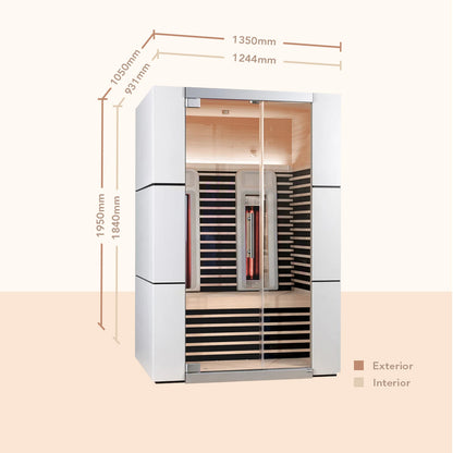 Rejuvair 2 Person Full Spectrum Infrared Sauna