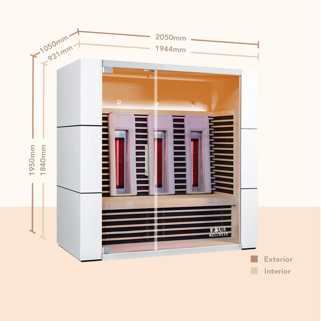 Rejuvair 4 Person Full Spectrum Infrared Sauna